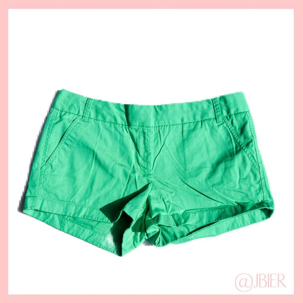 J. Crew Sea-foam Green Chino Summer Shorts